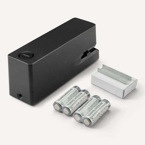Eco-Friendly Basics Electric Automatic Stapler for Desk, 25 Set