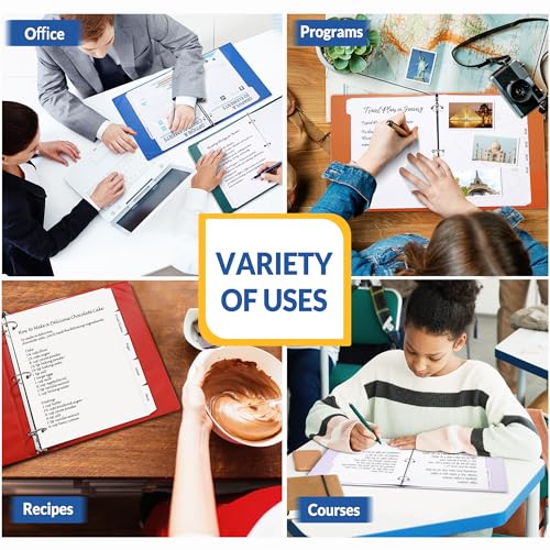 luxury SUNEE Binder Dividers with Tabs for 3 Ring Binder, Essentials