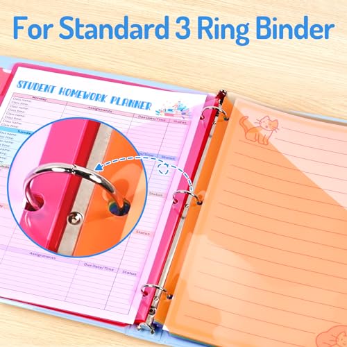 Eco-Friendly Forvencer 8 Count Dividers with Two Pockets,