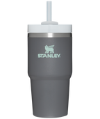 Large Capacity The Quencher H2.0 Flowstate Tumbler | Stanley Create D330L - Double-Wall Vacuum Insulated Travel Tumbler with Straw - Charcoal