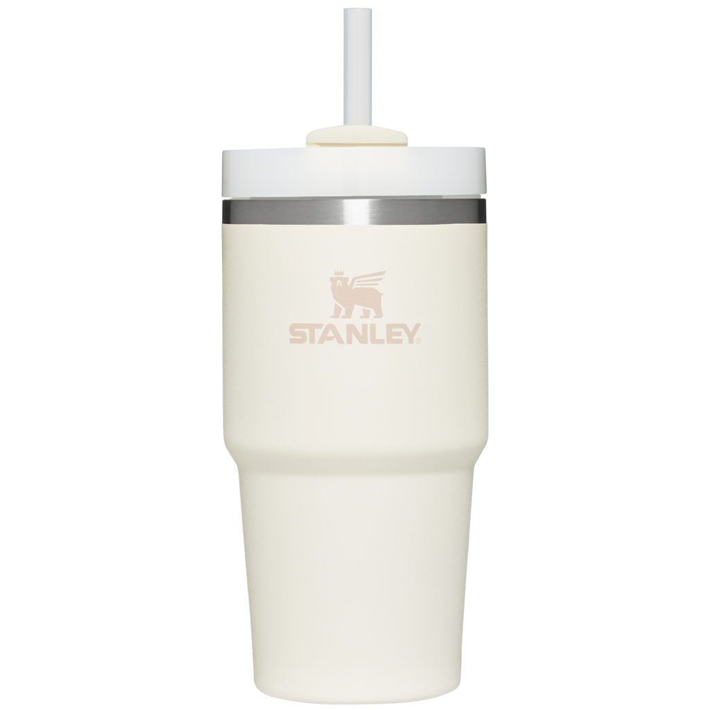 Car-Cup Friendly The Quencher H2.0 Flowstate Tumbler D030T - Double-Wall Vacuum Insulated Travel Tumbler with Straw - Cream