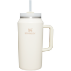 Splash-Resistant FlowState The Quencher H2.0 Flowstate Tumbler D365U - 40oz Large Capacity Car-Cup Friendly Quencher - Cream