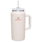 Splash-Resistant FlowState The Quencher H2.0 Flowstate Tumbler D365U - 40oz Large Capacity Car-Cup Friendly Quencher - Rose Quartz