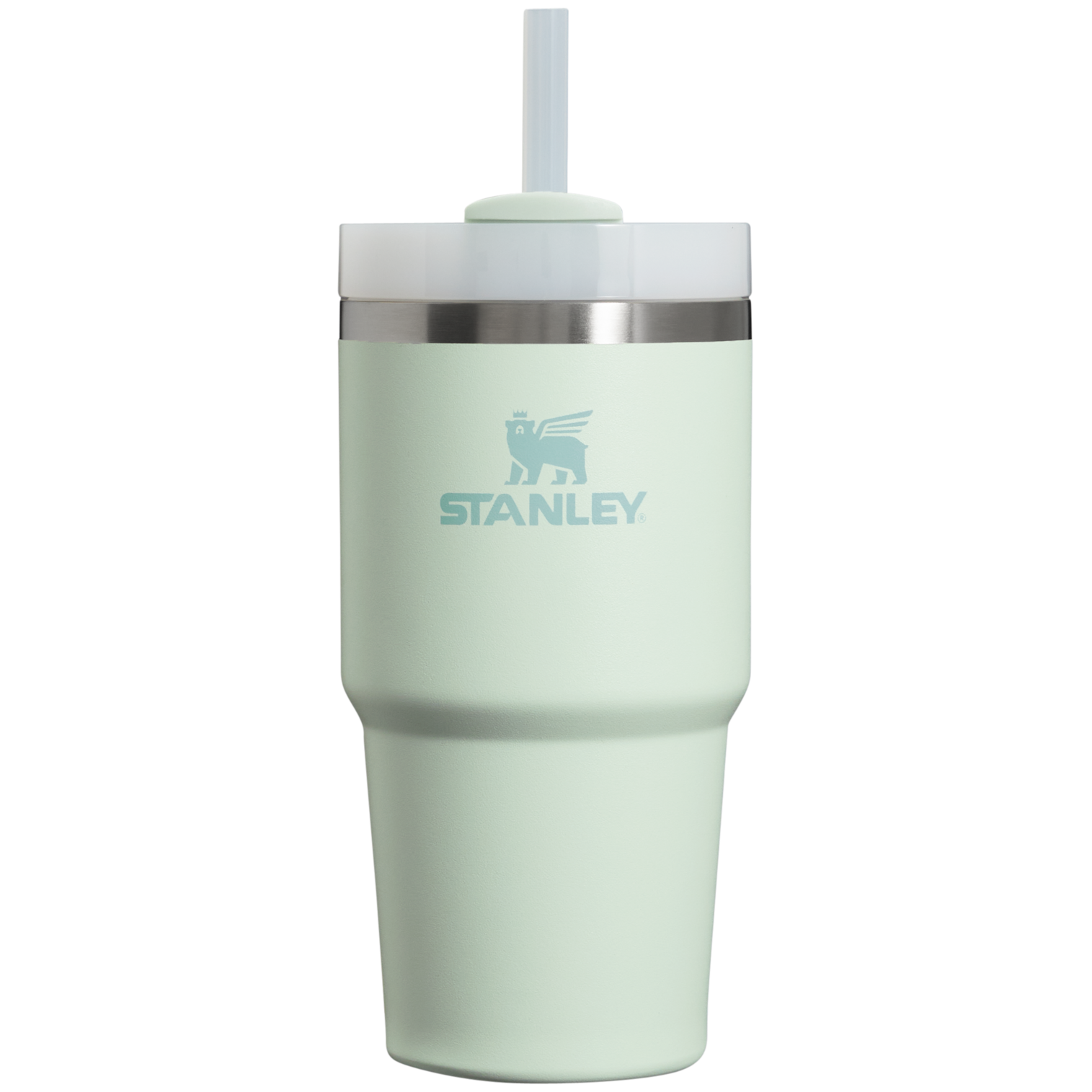 Large Capacity The Quencher H2.0 Flowstate Tumbler | Stanley Create D330L - Double-Wall Vacuum Insulated Travel Tumbler with Straw Detail