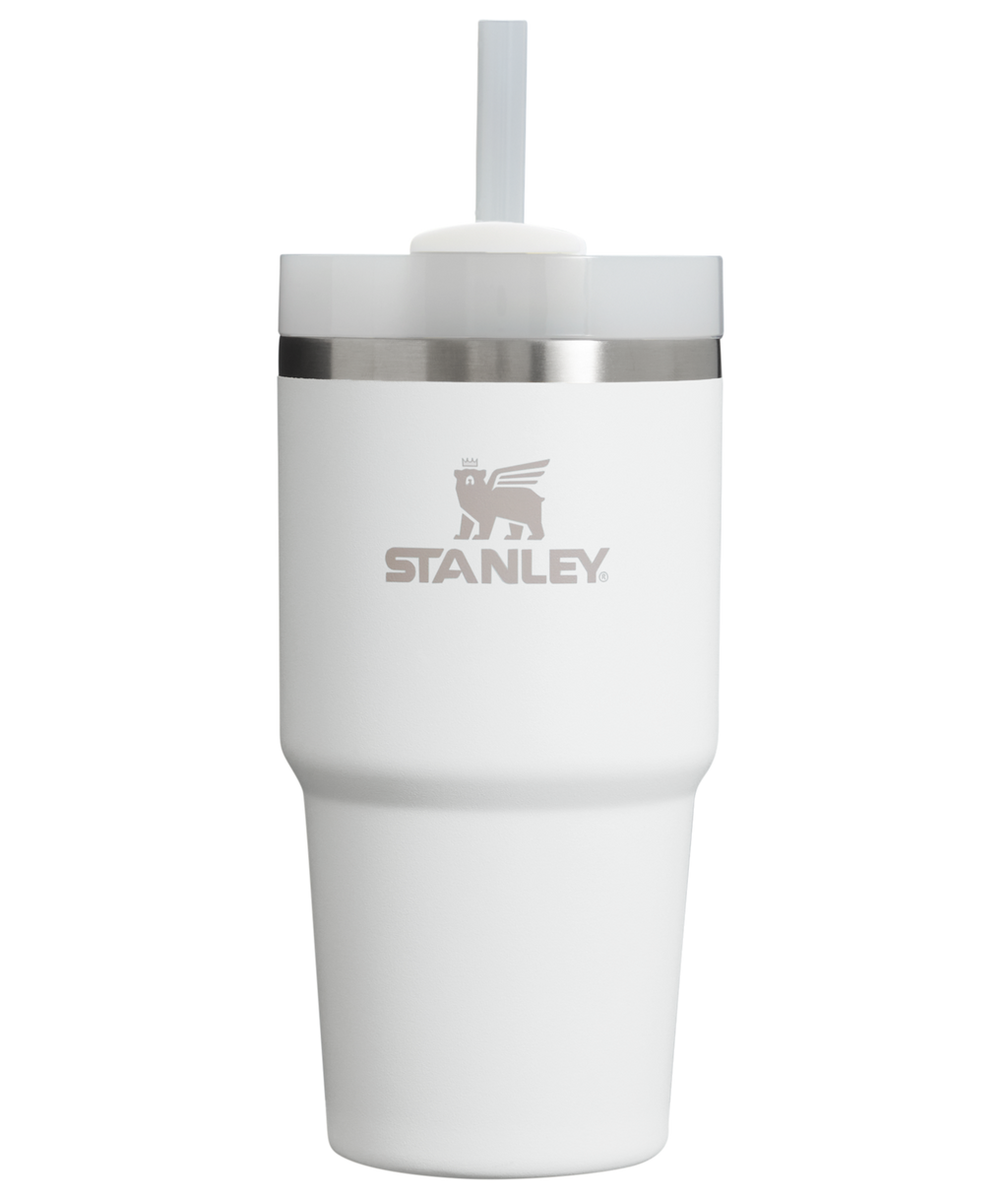 Large Capacity The Quencher H2.0 Flowstate Tumbler | Stanley Create D330L - Double-Wall Vacuum Insulated Travel Tumbler with Straw - Frost