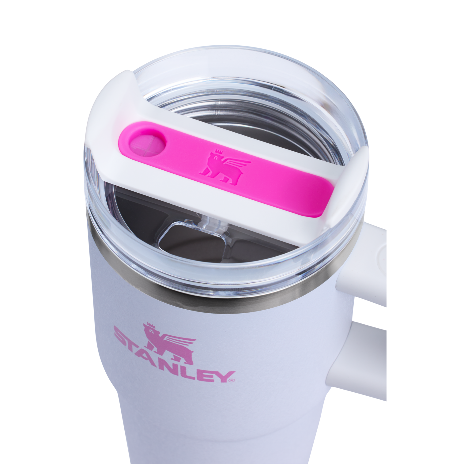 Car-Cup Friendly The Quencher H2.O Flowstate Tumbler with Handle | Stanley Create D309N - 40oz Large Capacity Car-Cup Friendly Quencher Detail