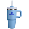 Splash-Resistant FlowState The Quencher H2.O Flowstate Tumbler | Stanley Create D291F - Double-Wall Vacuum Insulated Travel Tumbler with Straw - Blue Sky
