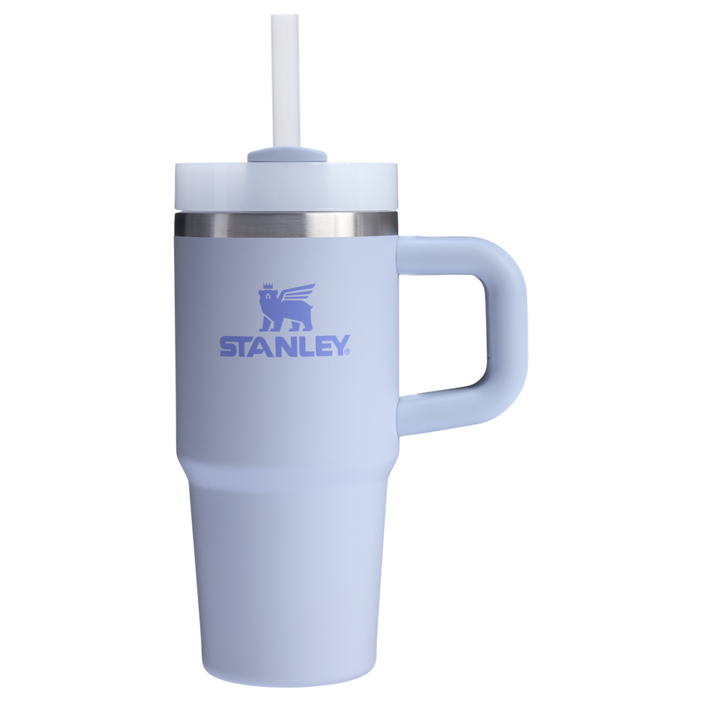 Splash-Resistant FlowState The Quencher H2.O Flowstate Tumbler | Stanley Create D291F - Double-Wall Vacuum Insulated Travel Tumbler with Straw Detail