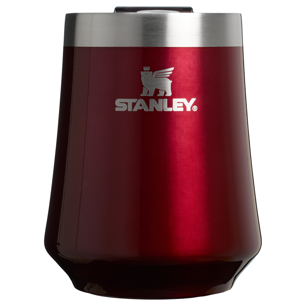 Vacuum Insulated Wine The Reserve Wine Tumbler | Stanley Create D302P - Elegant Stemless Vacuum Insulated Wine Tumbler - Garnet Shine