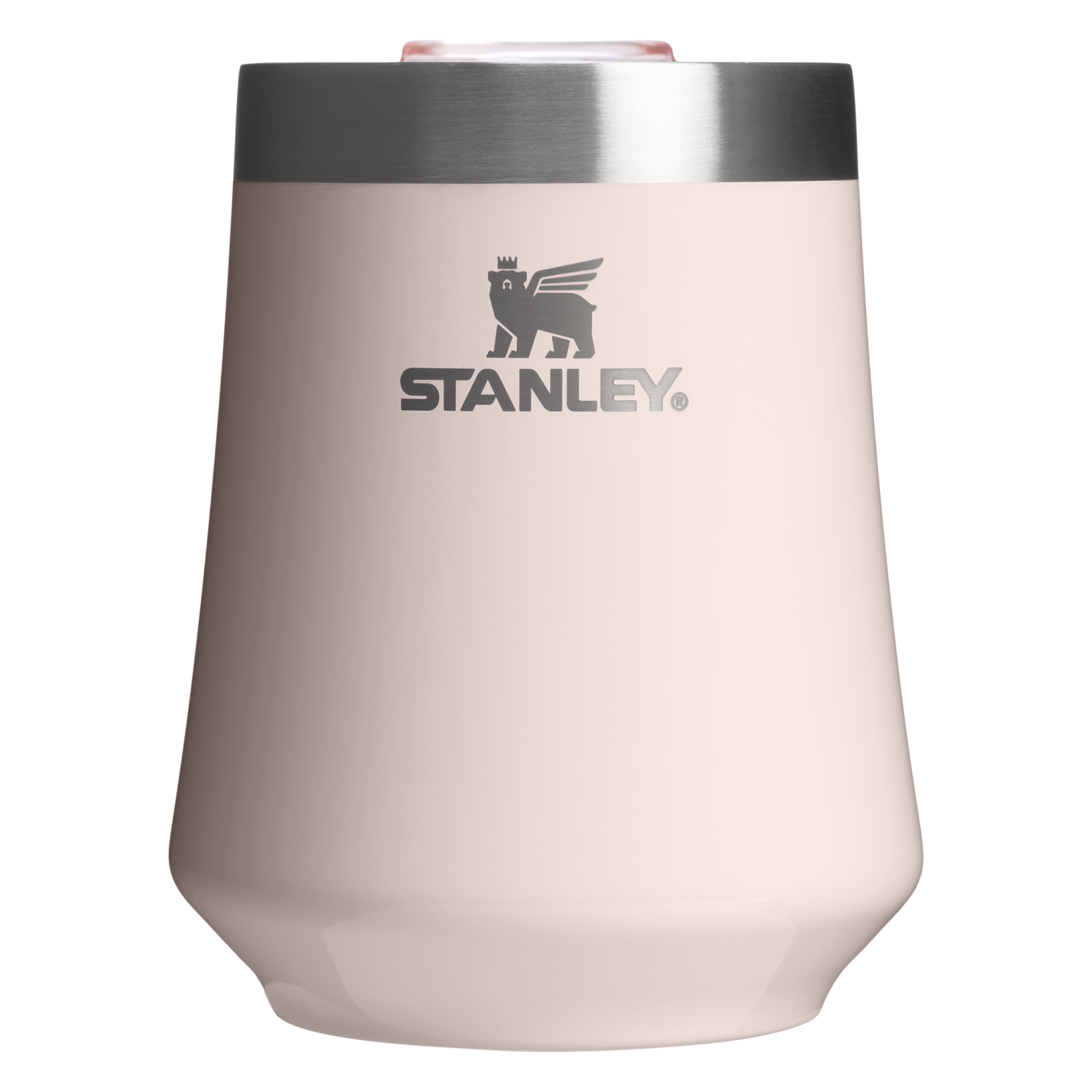 Vacuum Insulated Wine The Reserve Wine Tumbler | Stanley Create D302P - Elegant Stemless Vacuum Insulated Wine Tumbler - Rose Quartz Gloss