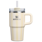 Double-Wall Vacuum The Quencher H2.0 Flowstate Tumbler D344H - FlowState 3-Position Lid Insulated Travel Mug - Cream Picnic Stripe