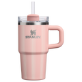 Double-Wall Vacuum The Quencher H2.0 Flowstate Tumbler D344H - FlowState 3-Position Lid Insulated Travel Mug - Peach Rose Picnic Stripe