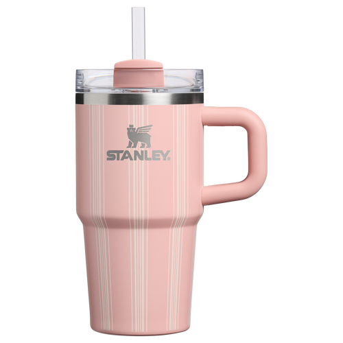 Double-Wall Vacuum The Quencher H2.0 Flowstate Tumbler D344H - FlowState 3-Position Lid Insulated Travel Mug - Peach Rose Picnic Stripe