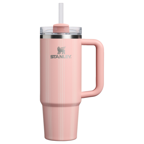 Car-Cup Friendly The Quencher H2.0 Flowstate Tumbler D343V - FlowState 3-Position Lid Insulated Travel Mug - Peach Rose Picnic Stripe