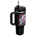 Splash-Resistant FlowState The Quencher H2.0 Flowstate Tumbler D340Y - Double-Wall Vacuum Insulated Travel Tumbler with Straw Detail