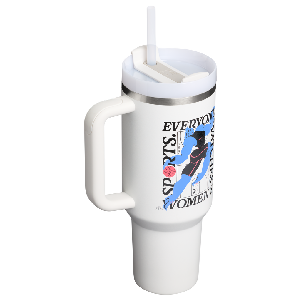 Splash-Resistant FlowState The Quencher H2.0 Flowstate Tumbler D340Y - Double-Wall Vacuum Insulated Travel Tumbler with Straw Detail