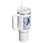 Splash-Resistant FlowState The Quencher H2.0 Flowstate Tumbler D340Y - Double-Wall Vacuum Insulated Travel Tumbler with Straw Detail
