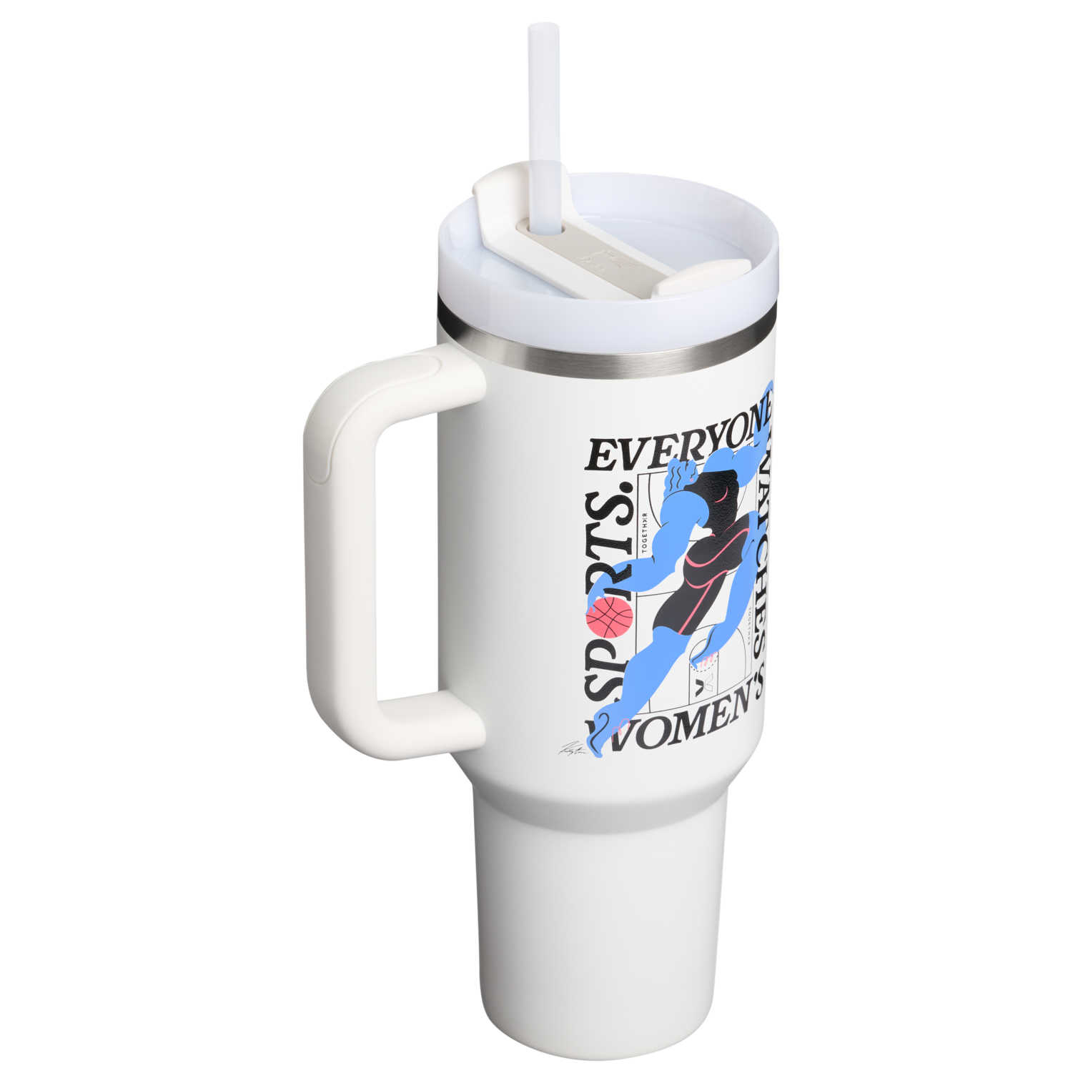 Splash-Resistant FlowState The Quencher H2.0 Flowstate Tumbler D340Y - Double-Wall Vacuum Insulated Travel Tumbler with Straw Detail