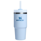Splash-Resistant FlowState The Quencher H2.0 Flowstate Tumbler  | Stanley Create D329E - 40oz Large Capacity Car-Cup Friendly Quencher - Glacier