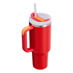 Splash-Resistant FlowState The Quencher H2.0 Flowstate Tumbler  | Stanley Create D332L - 40oz Large Capacity Car-Cup Friendly Quencher Detail