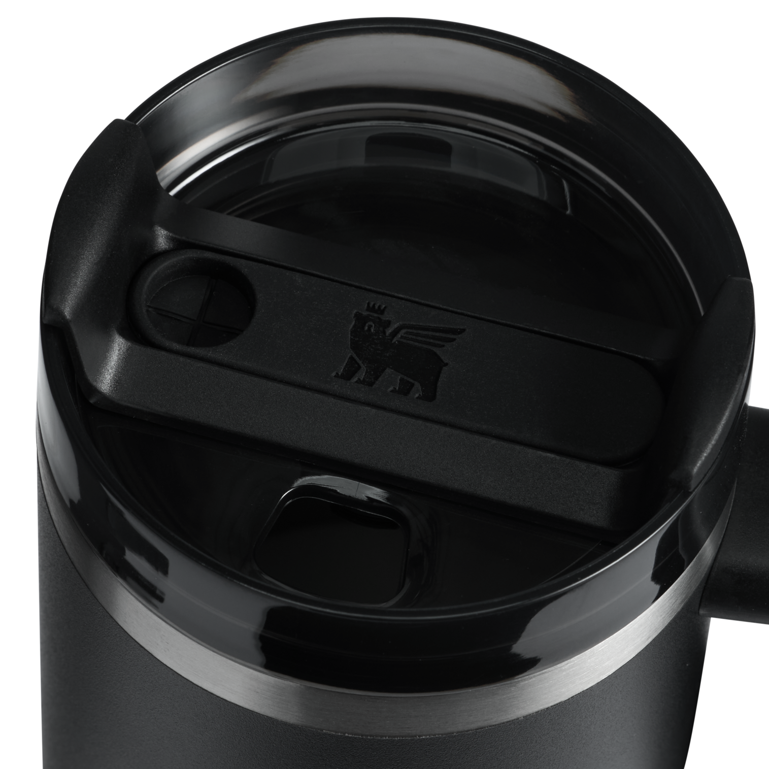Car-Cup Friendly The Quencher H2.O Flowstate Tumbler with Handle | Stanley Create D309N - 40oz Large Capacity Car-Cup Friendly Quencher Detail