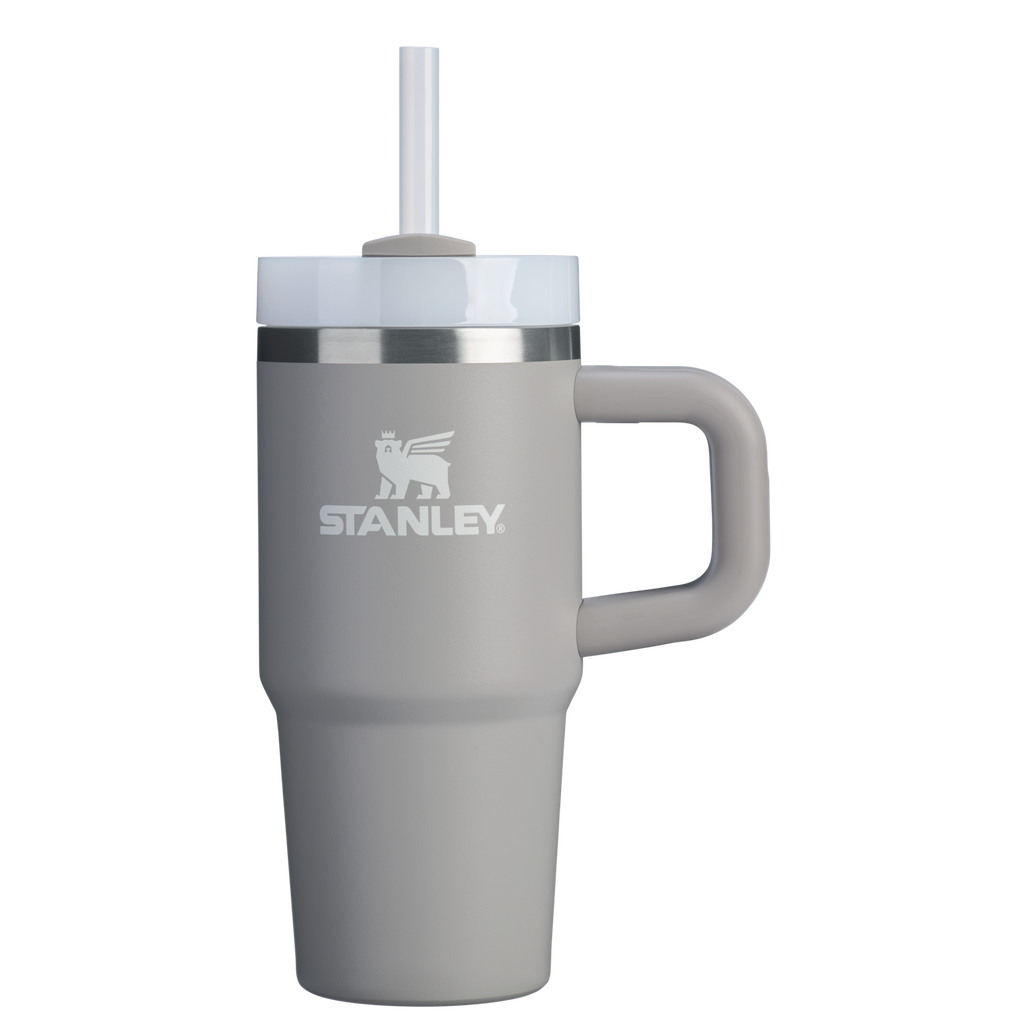 Splash-Resistant FlowState The Quencher H2.O Flowstate Tumbler | Stanley Create D291F - Double-Wall Vacuum Insulated Travel Tumbler with Straw Detail