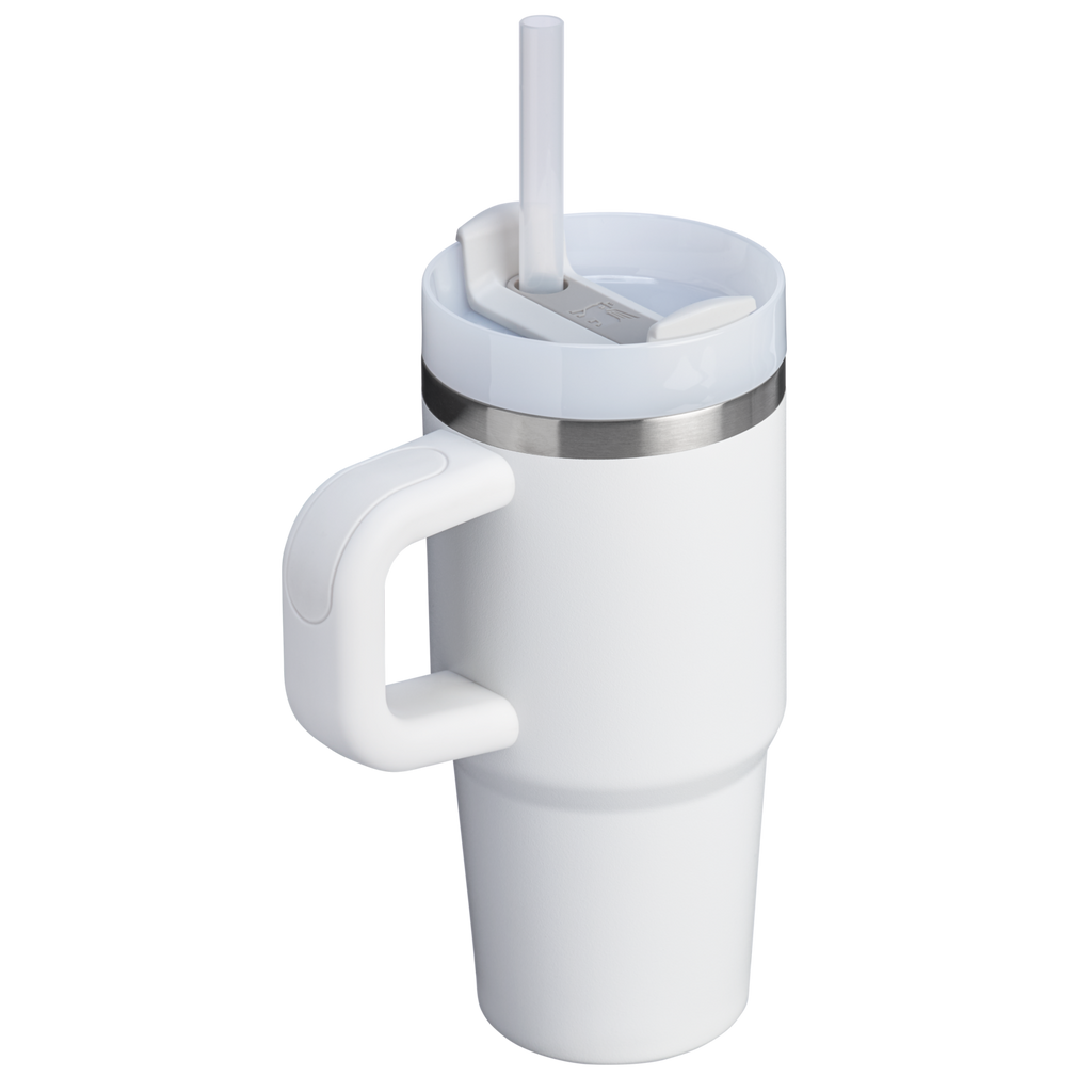 Splash-Resistant FlowState The Quencher H2.O Flowstate Tumbler | Stanley Create D291F - Double-Wall Vacuum Insulated Travel Tumbler with Straw Detail