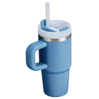 Splash-Resistant FlowState The Quencher H2.O Flowstate Tumbler | Stanley Create D291F - Double-Wall Vacuum Insulated Travel Tumbler with Straw Detail