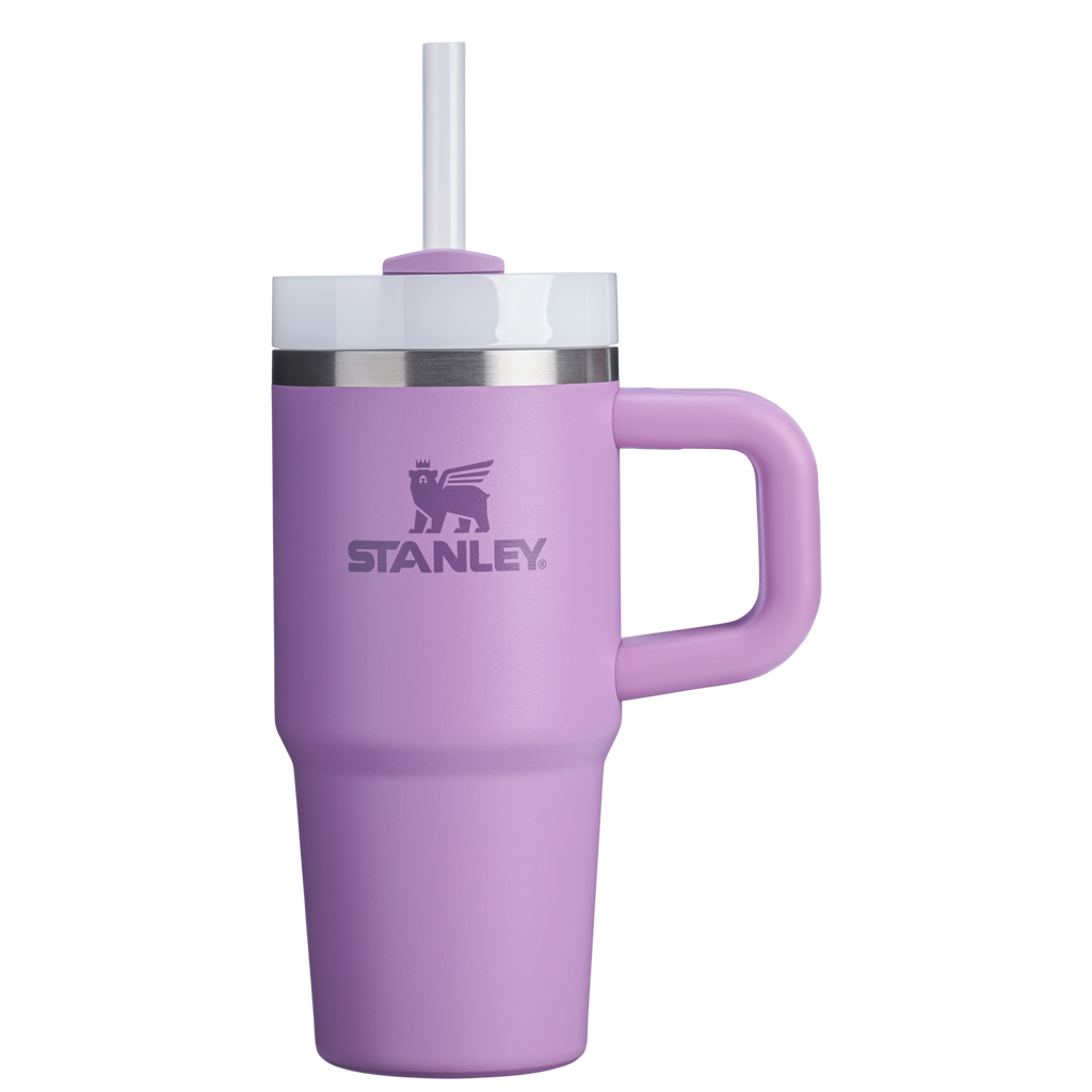 Splash-Resistant FlowState The Quencher H2.O Flowstate Tumbler | Stanley Create D291F - Double-Wall Vacuum Insulated Travel Tumbler with Straw Detail