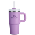 Splash-Resistant FlowState The Quencher H2.O Flowstate Tumbler | Stanley Create D291F - Double-Wall Vacuum Insulated Travel Tumbler with Straw Detail