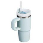 Splash-Resistant FlowState The Quencher H2.O Flowstate Tumbler | Stanley Create D291F - Double-Wall Vacuum Insulated Travel Tumbler with Straw Detail