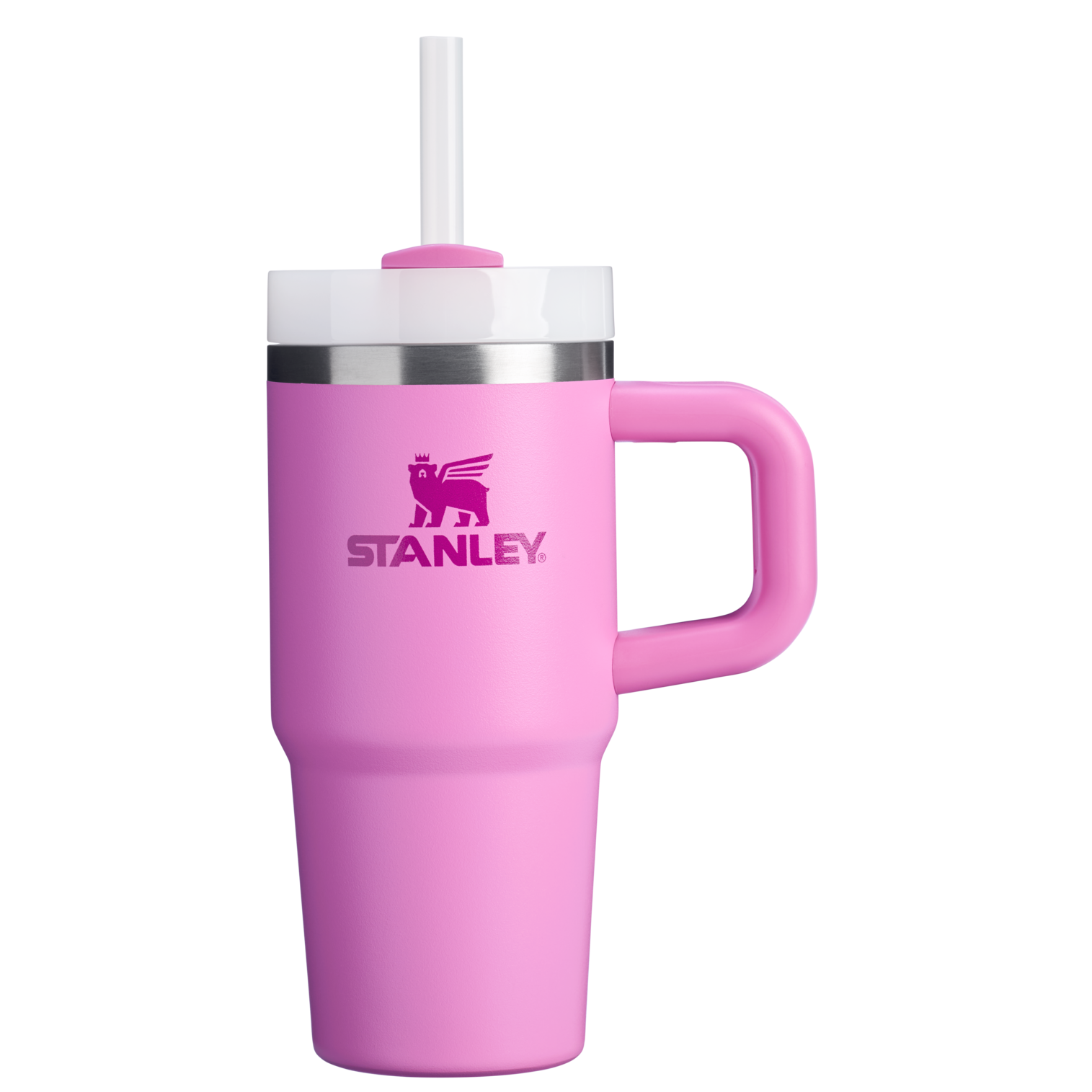 Splash-Resistant FlowState The Quencher H2.O Flowstate Tumbler | Stanley Create D291F - Double-Wall Vacuum Insulated Travel Tumbler with Straw Detail