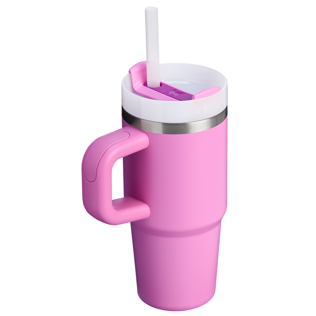 Splash-Resistant FlowState The Quencher H2.O Flowstate Tumbler | Stanley Create D291F - Double-Wall Vacuum Insulated Travel Tumbler with Straw Detail