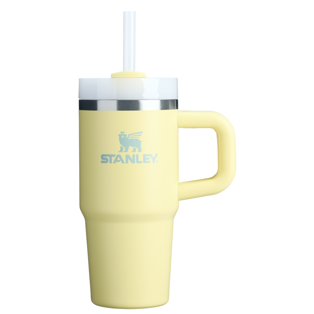 Splash-Resistant FlowState The Quencher H2.O Flowstate Tumbler | Stanley Create D291F - Double-Wall Vacuum Insulated Travel Tumbler with Straw Detail
