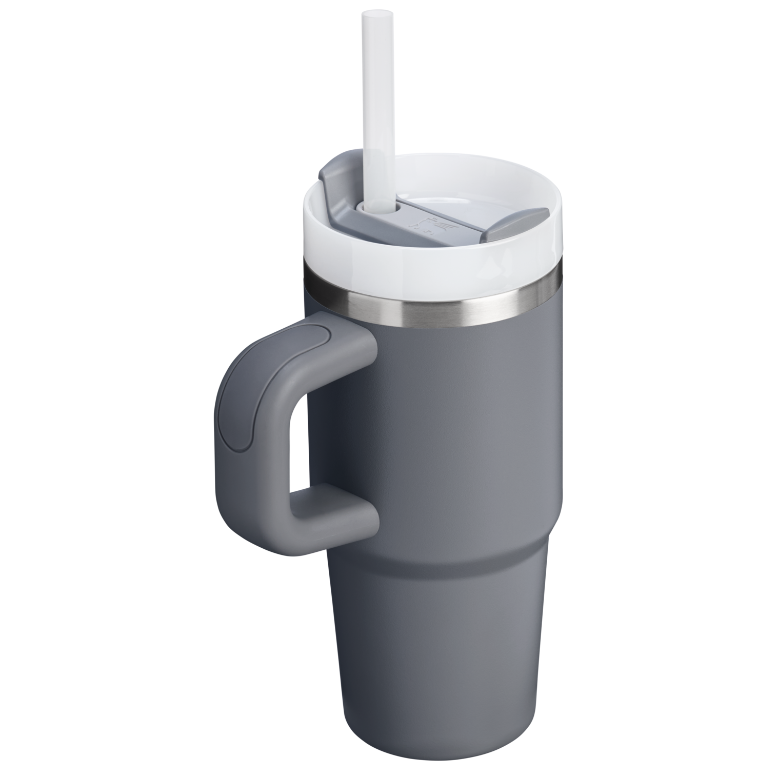 Splash-Resistant FlowState The Quencher H2.O Flowstate Tumbler | Stanley Create D291F - Double-Wall Vacuum Insulated Travel Tumbler with Straw Detail