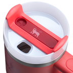 Splash-Resistant FlowState The Quencher H2.O Flowstate Tumbler | Stanley Create D291F - Double-Wall Vacuum Insulated Travel Tumbler with Straw Detail