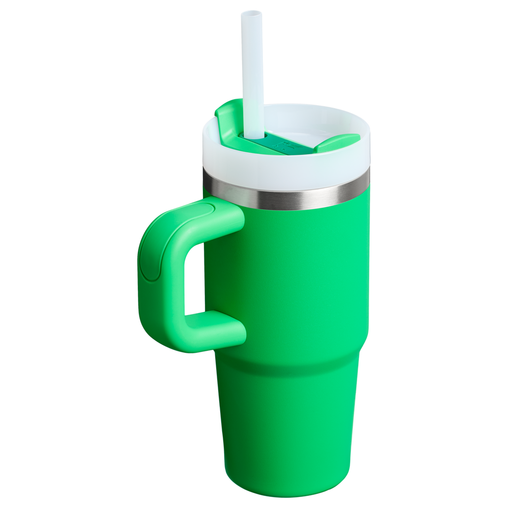 Splash-Resistant FlowState The Quencher H2.O Flowstate Tumbler | Stanley Create D291F - Double-Wall Vacuum Insulated Travel Tumbler with Straw Detail