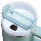 Splash-Resistant FlowState The Quencher H2.O Flowstate Tumbler | Stanley Create D291F - Double-Wall Vacuum Insulated Travel Tumbler with Straw Detail