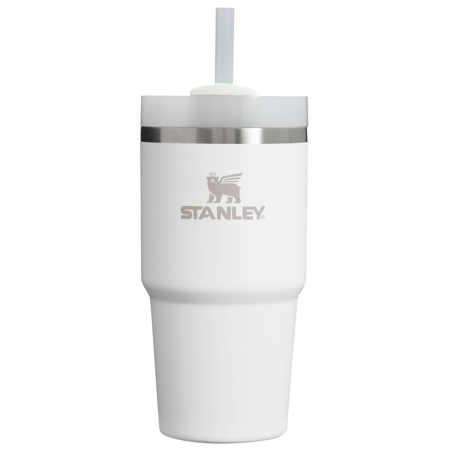 Car-Cup Friendly The Quencher H2.0 Flowstate Tumbler D030T - Double-Wall Vacuum Insulated Travel Tumbler with Straw - Frost