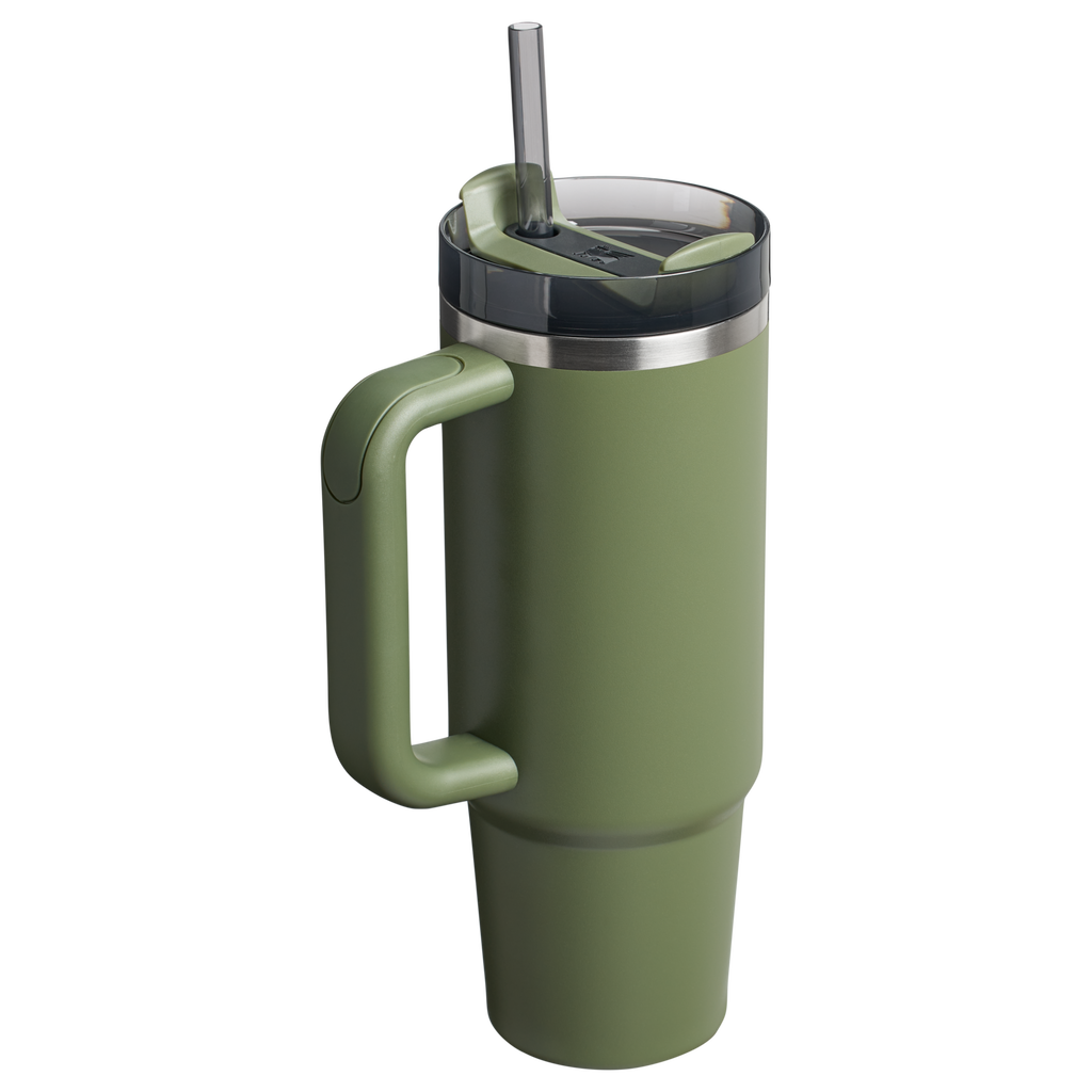 Car-Cup Friendly The Quencher H2.0 Flowstate Tumbler D030T - Double-Wall Vacuum Insulated Travel Tumbler with Straw Detail