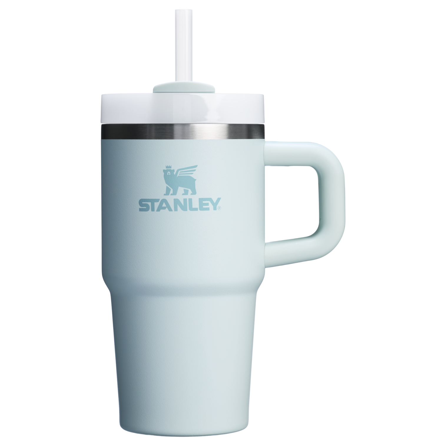 Car-Cup Friendly The Quencher H2.O Flowstate Tumbler with Handle | Stanley Create D309N - 40oz Large Capacity Car-Cup Friendly Quencher - Meadow