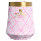Shatterproof Luxury Stanley 1913 x LoveShackFancy Holiday Reserve Wine Tumbler D204X - Reserve Collection Stainless Steel Whiskey Cup Detail