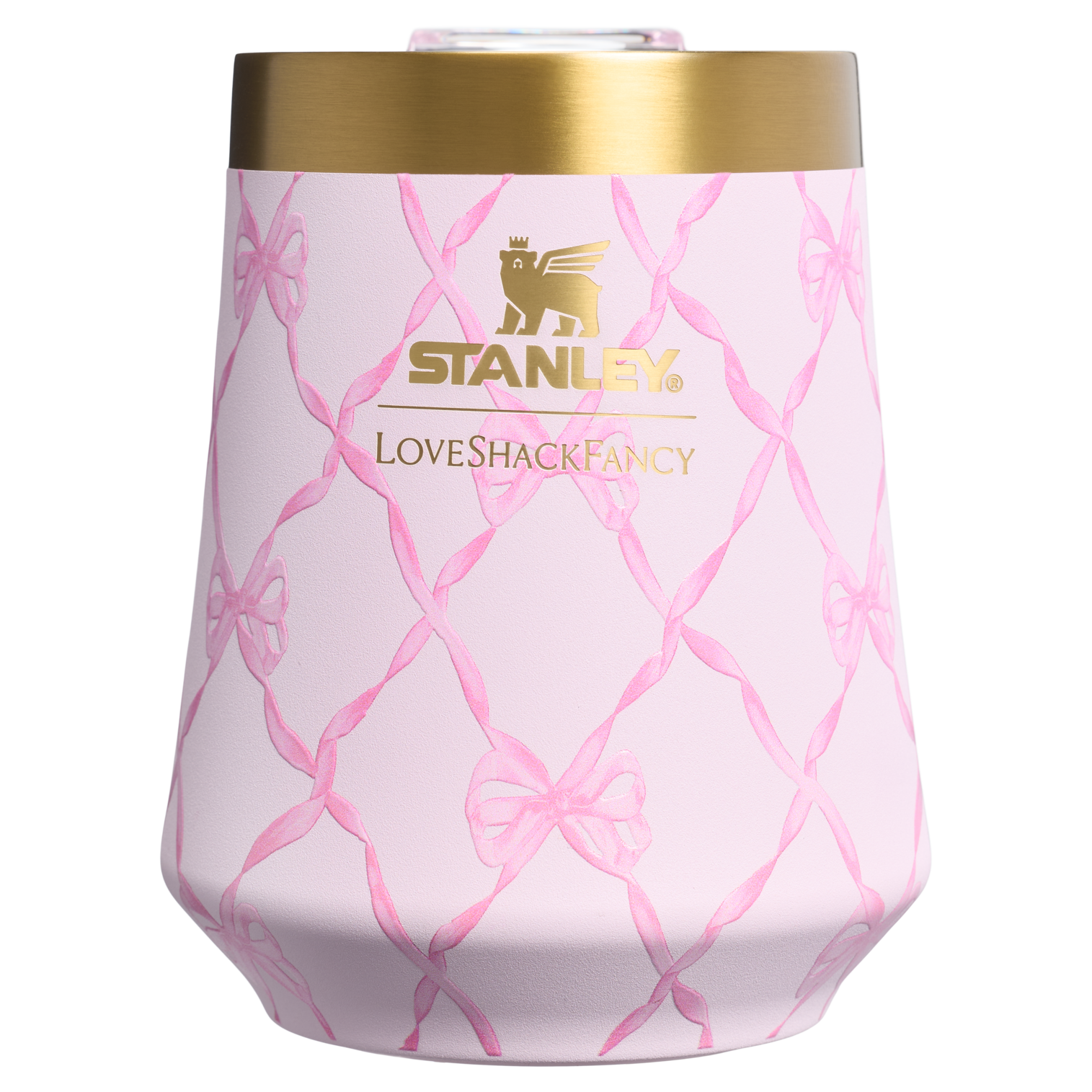 Shatterproof Luxury Stanley 1913 x LoveShackFancy Holiday Reserve Wine Tumbler D204X - Reserve Collection Stainless Steel Whiskey Cup Detail