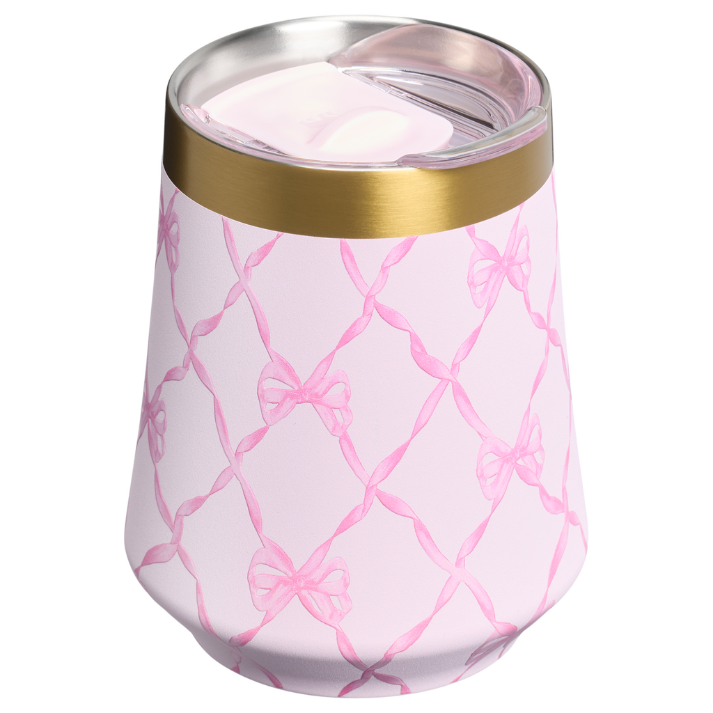 Shatterproof Luxury Stanley 1913 x LoveShackFancy Holiday Reserve Wine Tumbler D204X - Reserve Collection Stainless Steel Whiskey Cup Detail