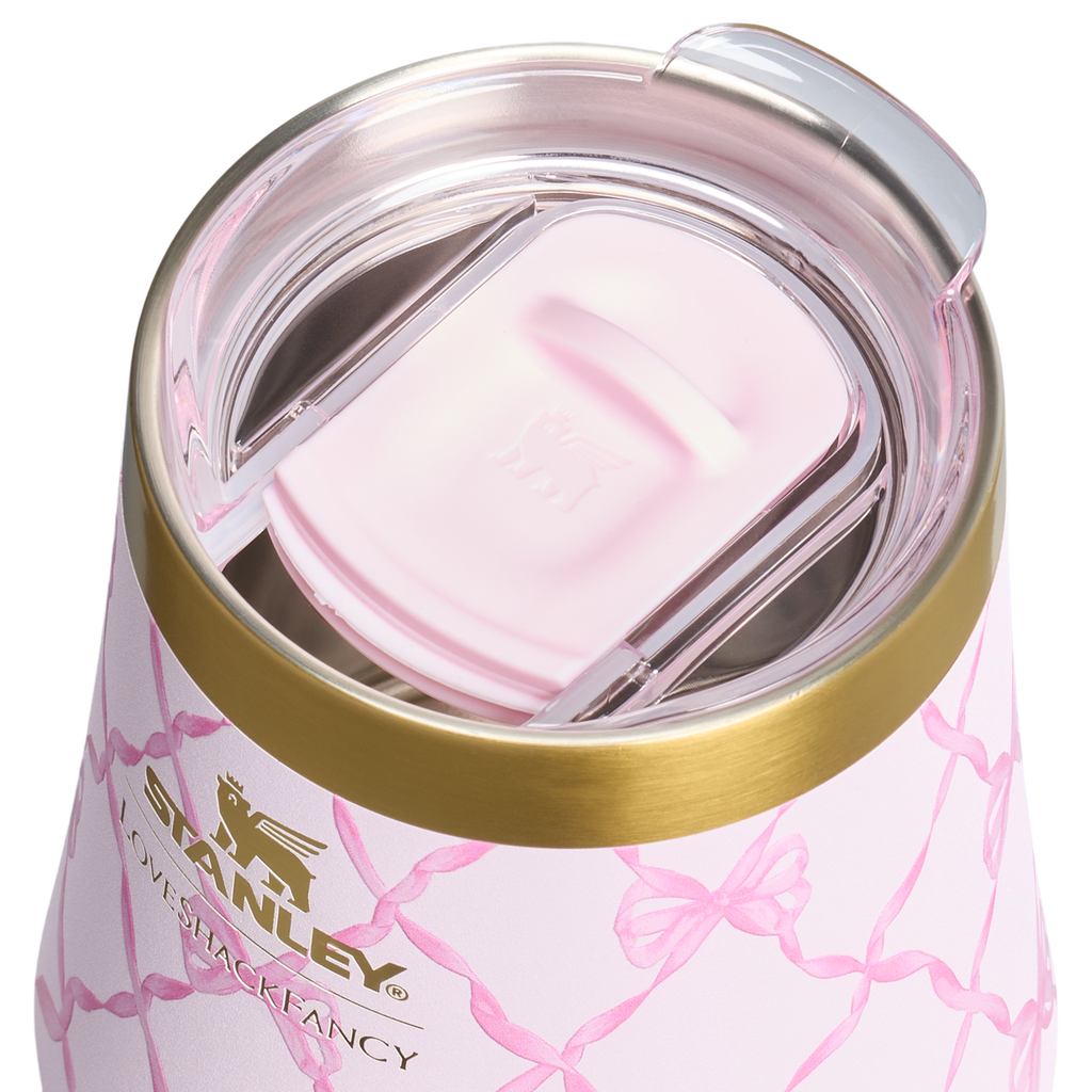 Shatterproof Luxury Stanley 1913 x LoveShackFancy Holiday Reserve Wine Tumbler D204X - Reserve Collection Stainless Steel Whiskey Cup Detail