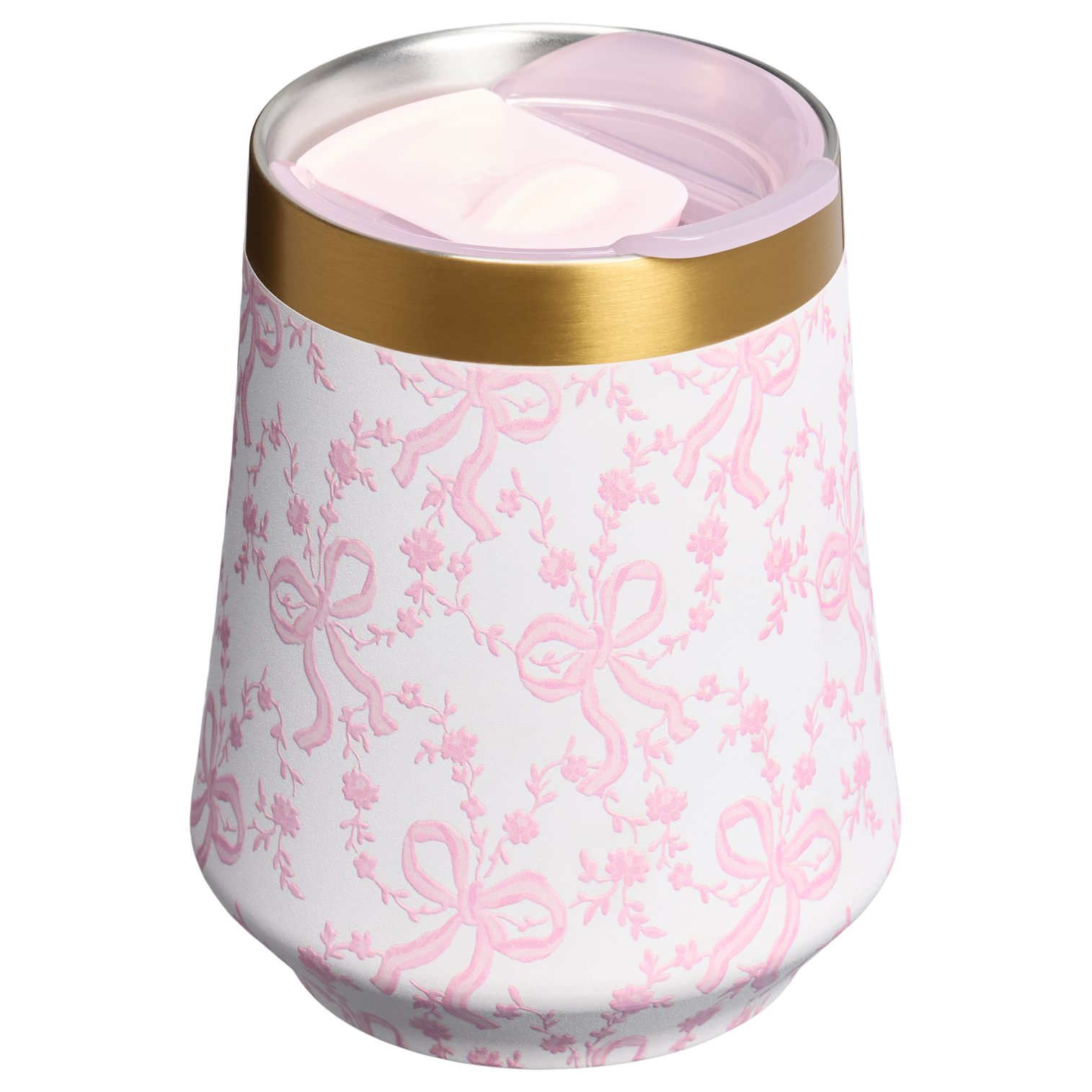 Shatterproof Luxury Stanley 1913 x LoveShackFancy Holiday Reserve Wine Tumbler D204X - Reserve Collection Stainless Steel Whiskey Cup Detail