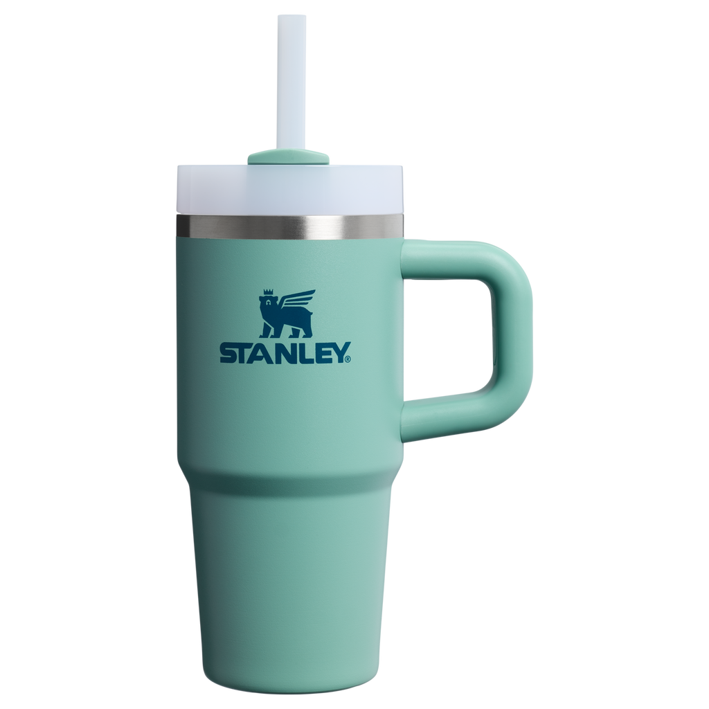 Splash-Resistant FlowState The Quencher H2.O Flowstate Tumbler | Stanley Create D291F - Double-Wall Vacuum Insulated Travel Tumbler with Straw Detail