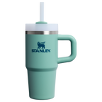 Splash-Resistant FlowState The Quencher H2.O Flowstate Tumbler | Stanley Create D291F - Double-Wall Vacuum Insulated Travel Tumbler with Straw Detail