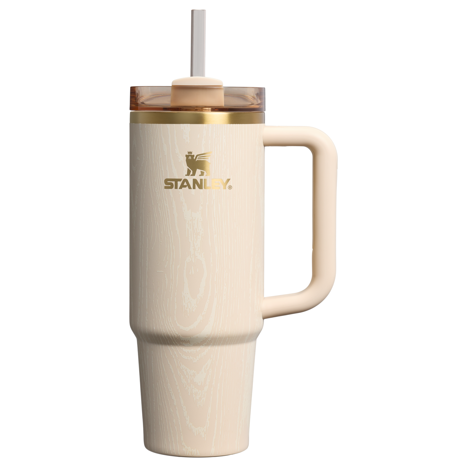 Double-Wall Vacuum The Cheers & Cheer Quencher H2.0 Flowstate Tumbler D189S - 40oz Large Capacity Car-Cup Friendly Quencher - Birch Woodgrain