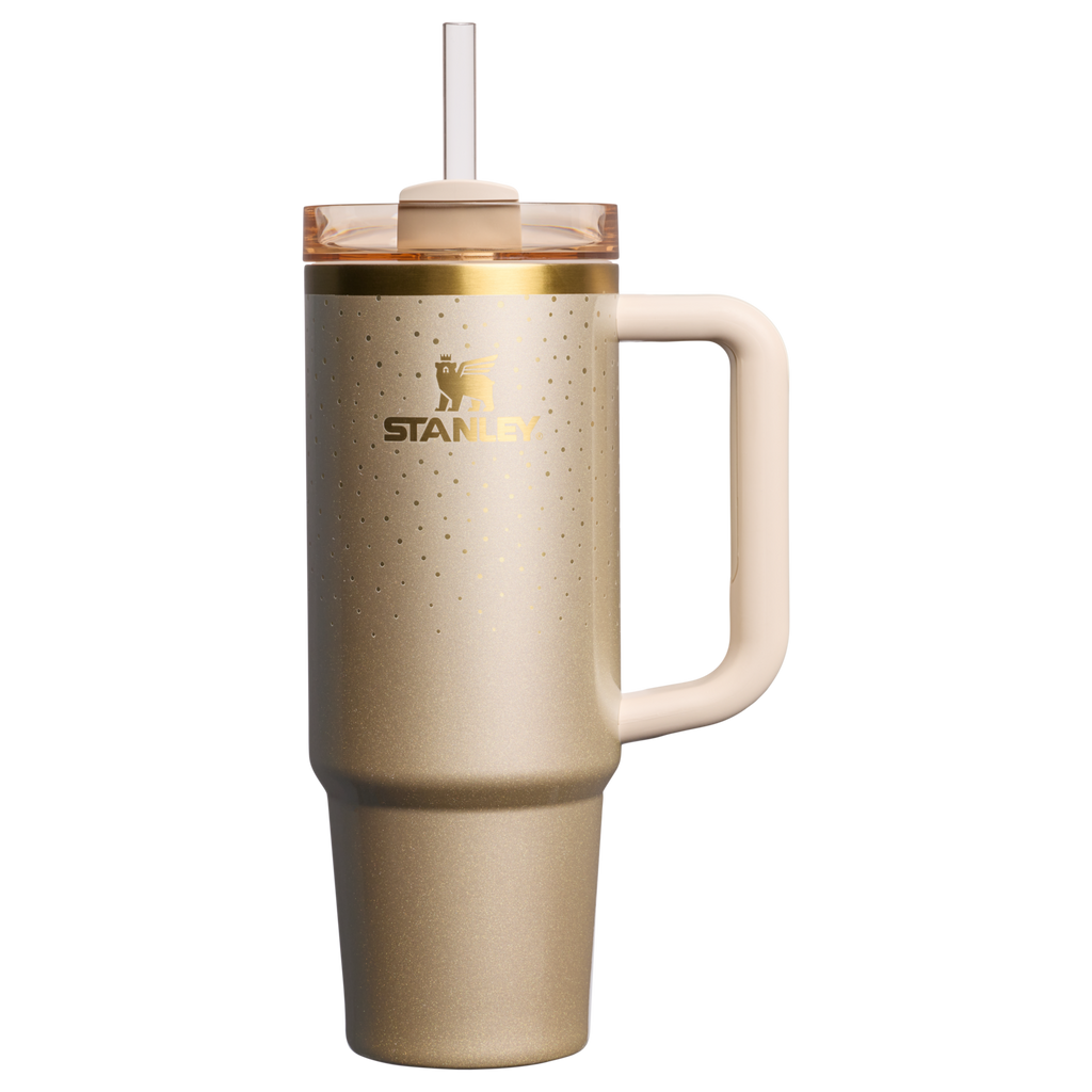 Double-Wall Vacuum The Cheers & Cheer Quencher H2.0 Flowstate Tumbler D189S - 40oz Large Capacity Car-Cup Friendly Quencher - Prosecco Shimmer
